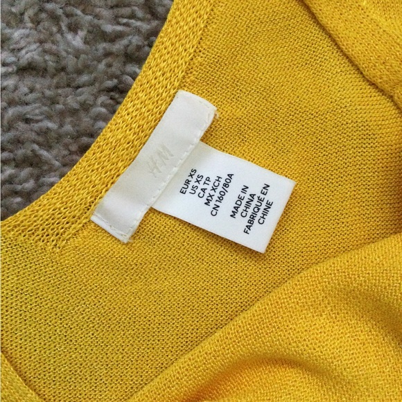 🔥🔥HOST PIC🔥🔥 H&M Yellow Fine Knit Midi Dress - Picture 12 of 15